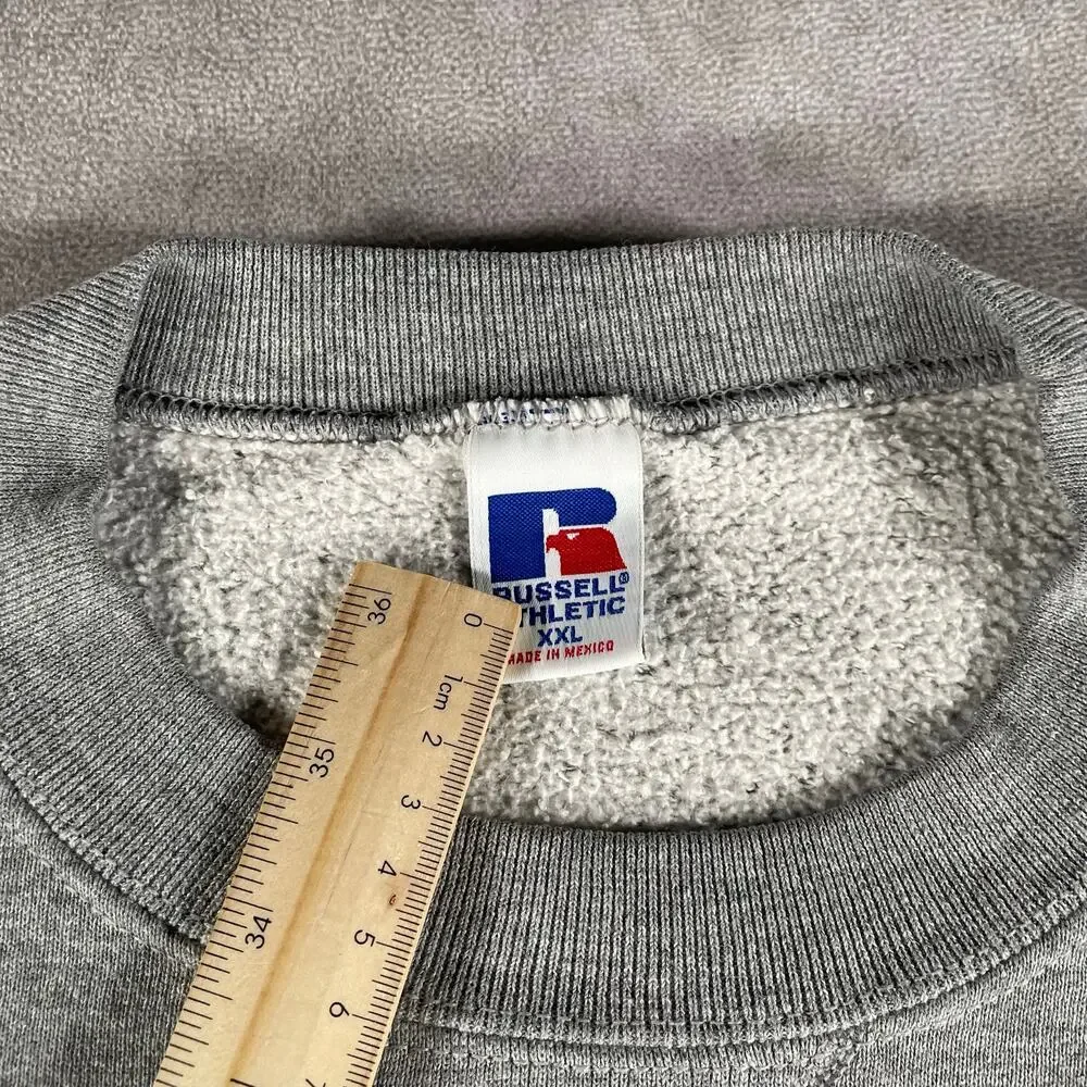 Vintage Russell Athletic Gray Blank Sweatshirt Soft Mens 2XL